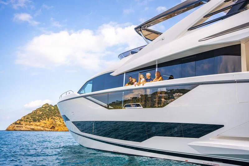 a boat with people on it aboard BANDAZUL Yacht for Sale