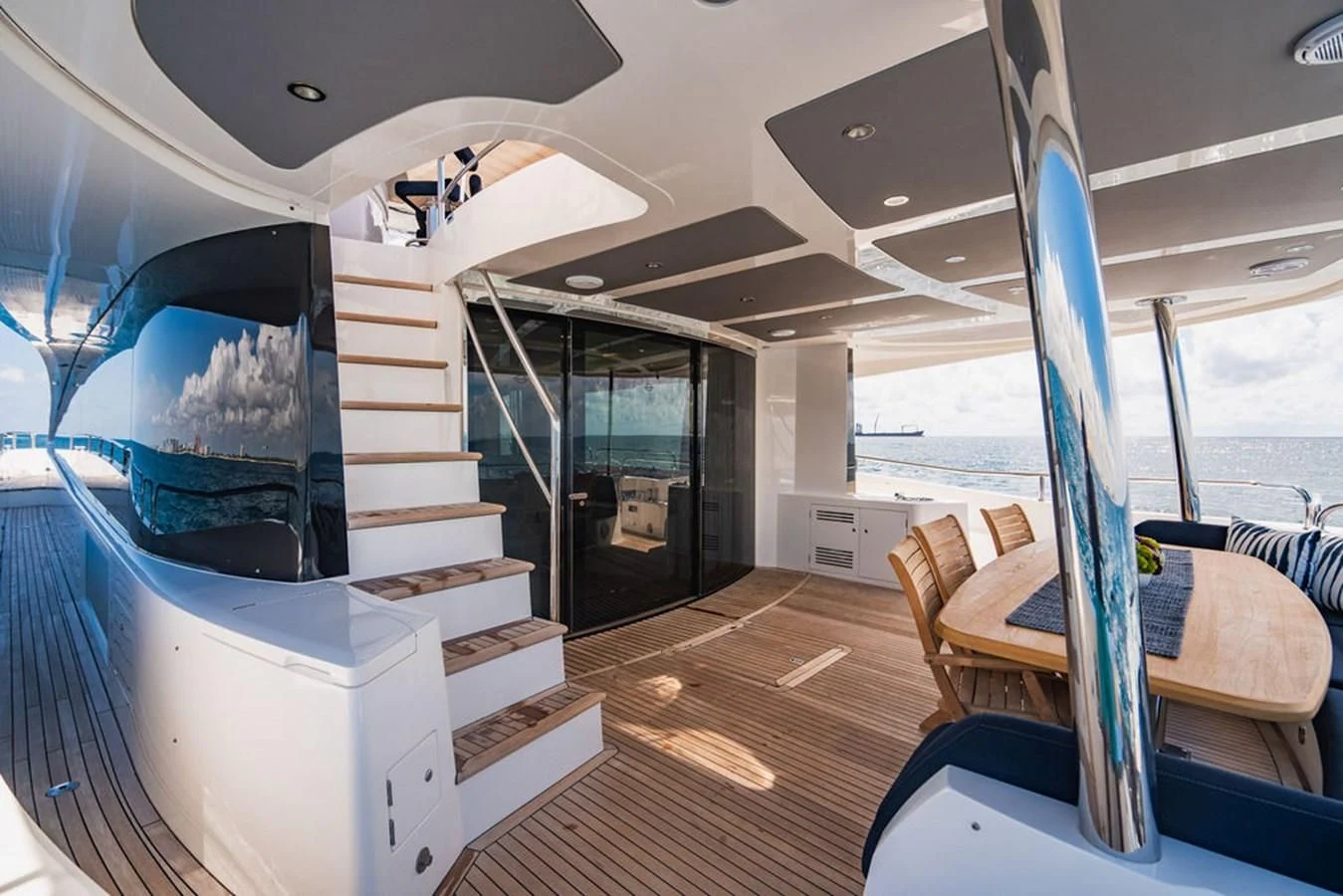 a room with a slide aboard SEA-ZAR Yacht for Sale