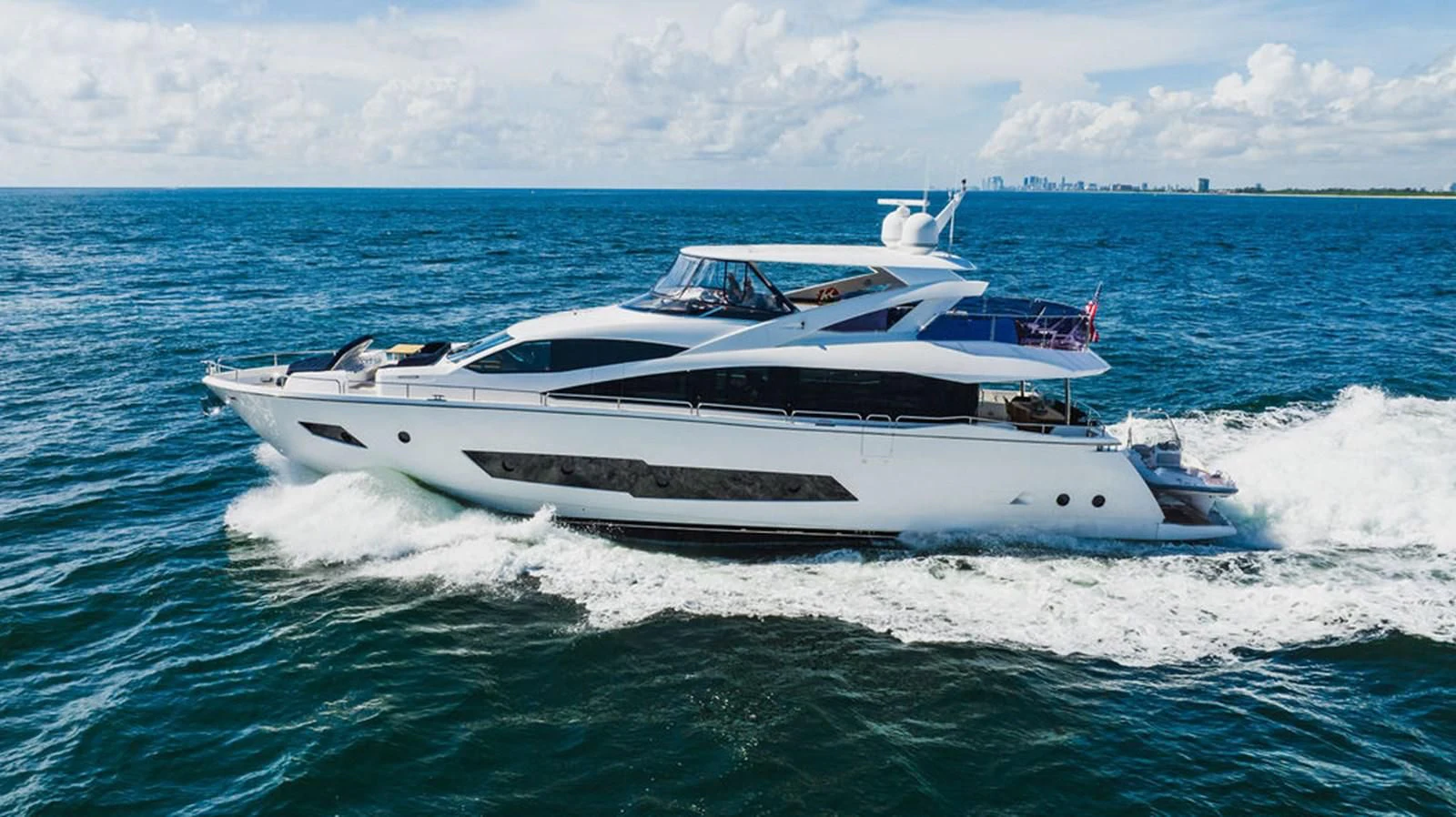 a white yacht on the water aboard SEA-ZAR Yacht for Sale