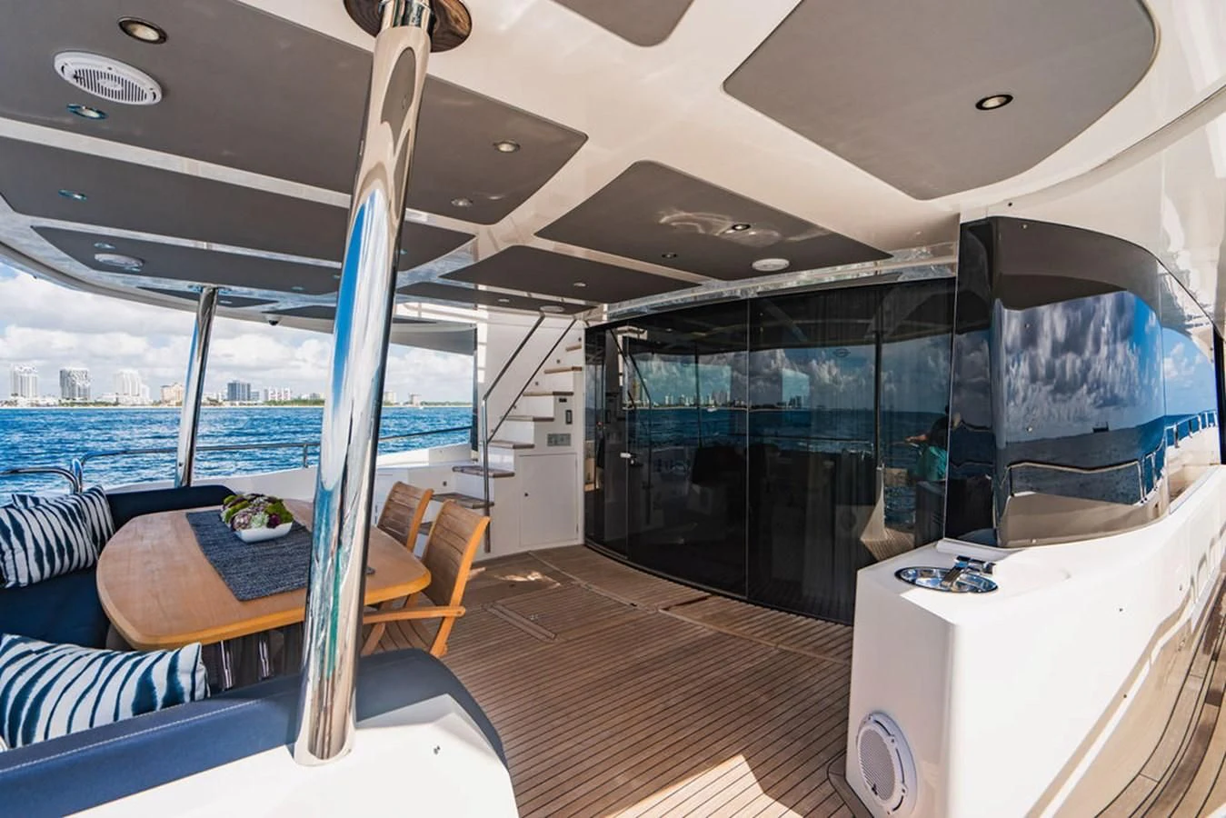 inside of a boat aboard SEA-ZAR Yacht for Sale