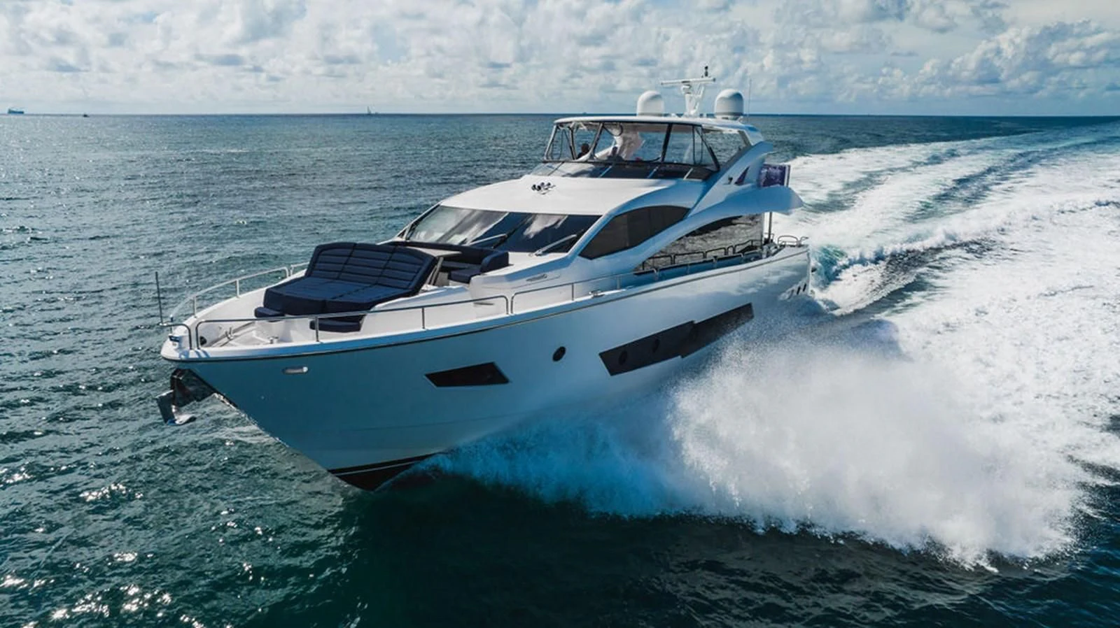 a boat on the water aboard SEA-ZAR Yacht for Sale