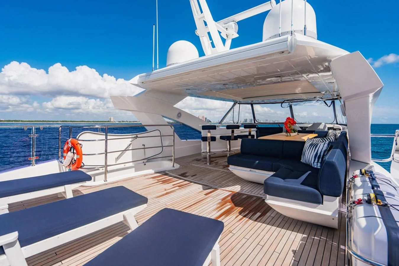 a boat on the water aboard SEA-ZAR Yacht for Sale