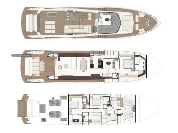 diagram, engineering drawing aboard JAVA Yacht for Sale