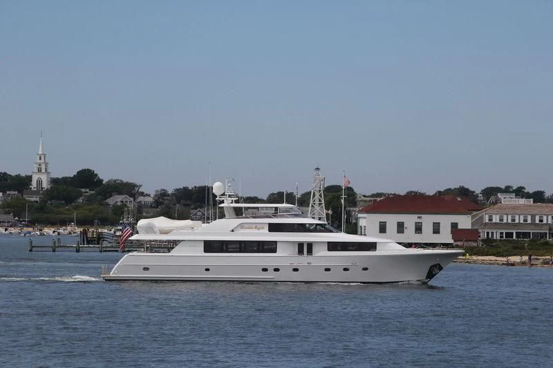 a boat on the water aboard DOUBLE EAGLE Yacht for Sale