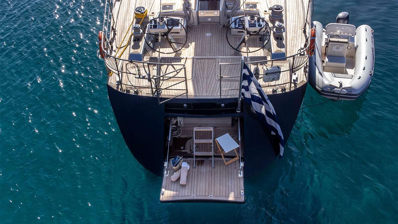 a boat on the water aboard BLACK LION Yacht for Sale