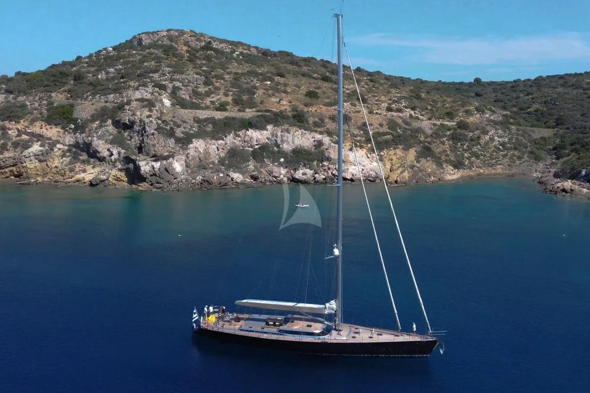 a sailboat on the water aboard BLACK LION Yacht for Sale