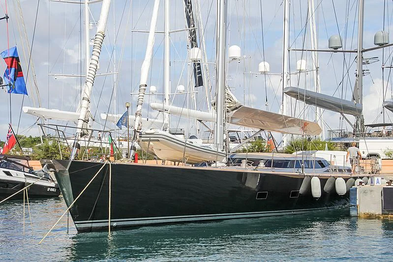 a boat in the water aboard BLACK LION Yacht for Sale