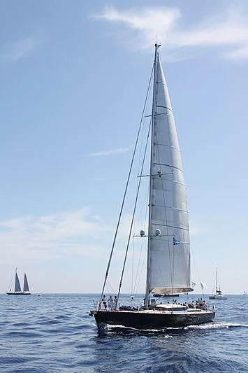a sailboat on the water aboard BLACK LION Yacht for Sale