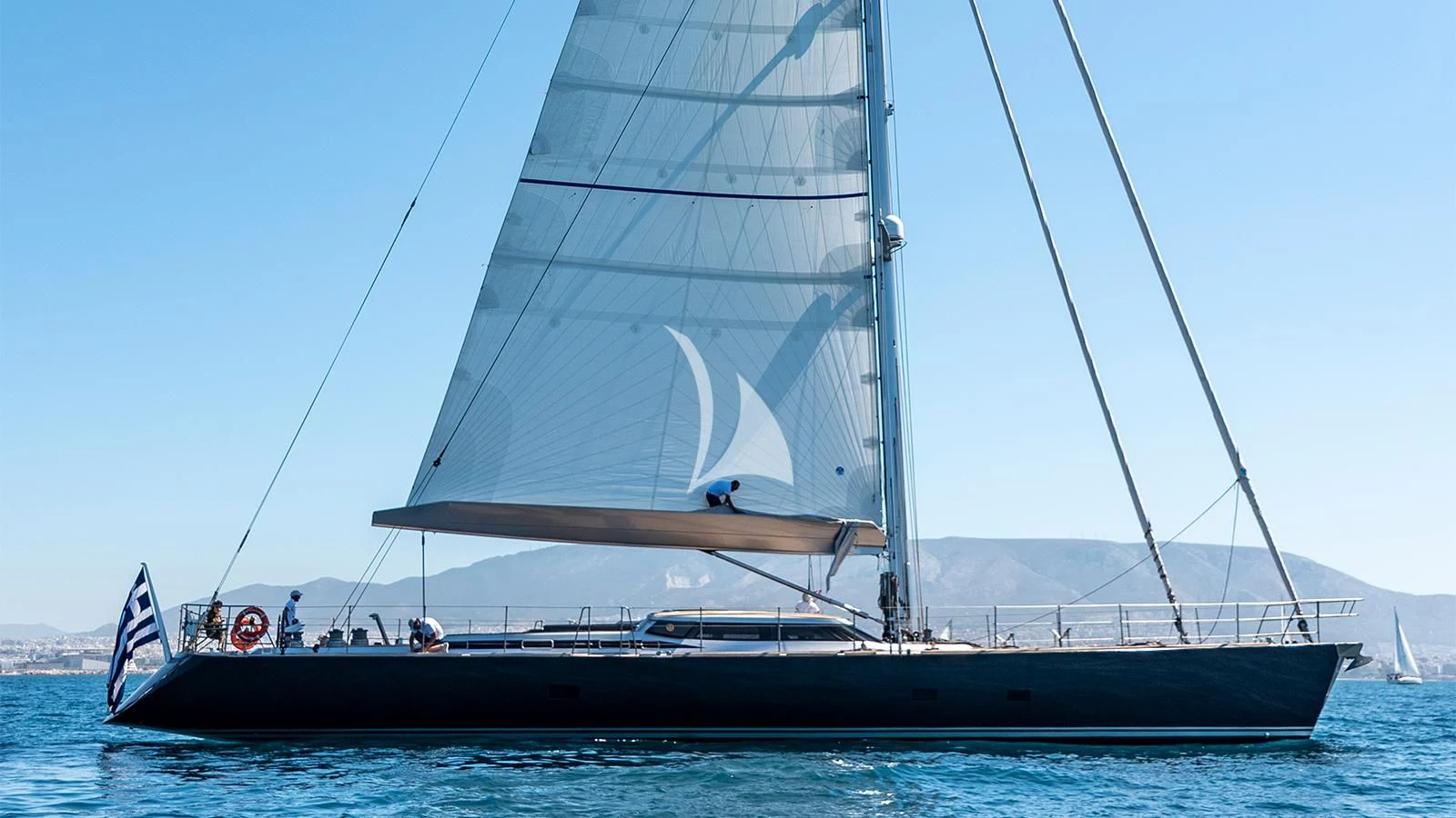a boat on the water aboard BLACK LION Yacht for Sale