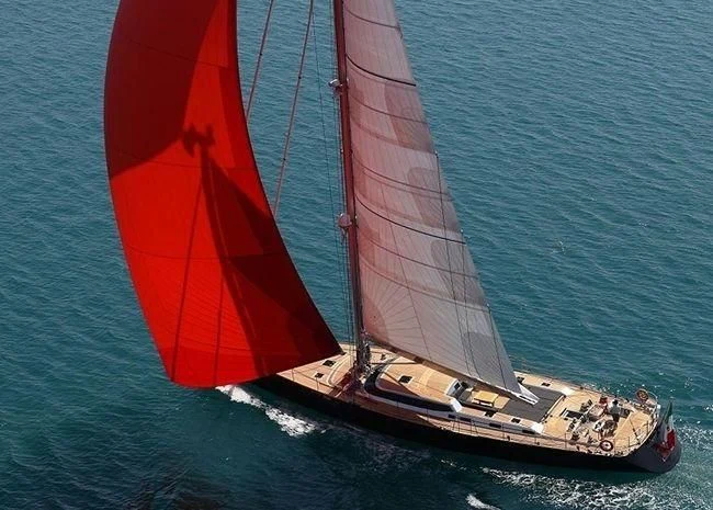 a sailboat on the water aboard BLACK LION Yacht for Sale