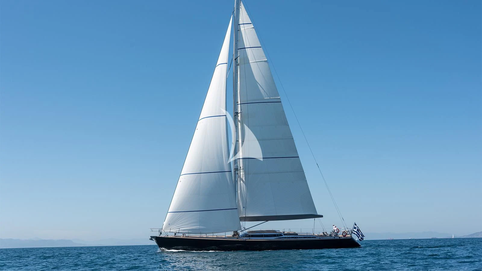 a sailboat on the water aboard BLACK LION Yacht for Sale