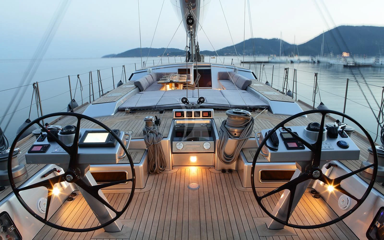 a boat on a body of water aboard BLACK LION Yacht for Sale