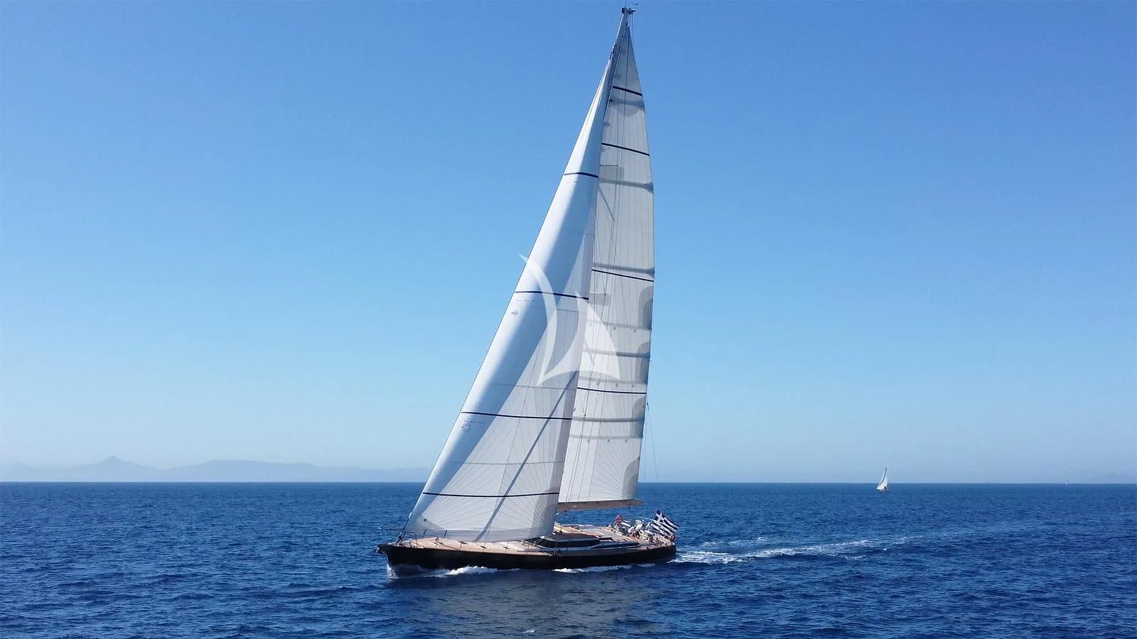 a sailboat on the water aboard BLACK LION Yacht for Sale