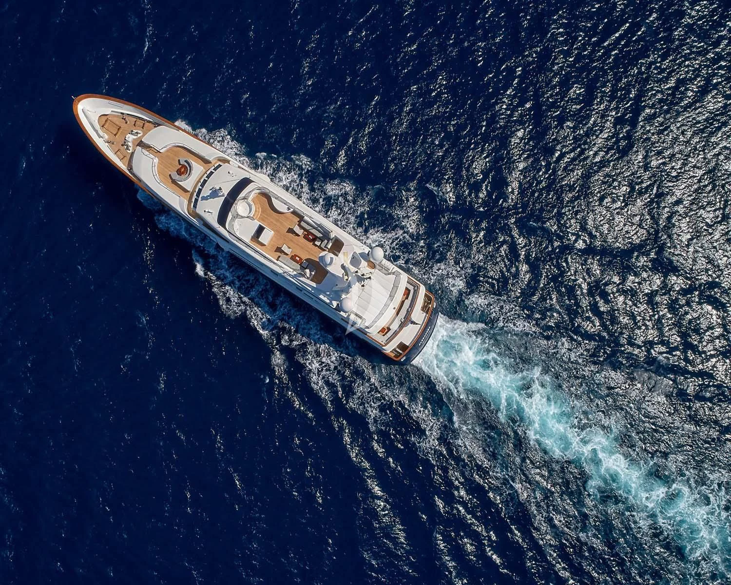 a satellite in space aboard ALEXANDRA Yacht for Charter