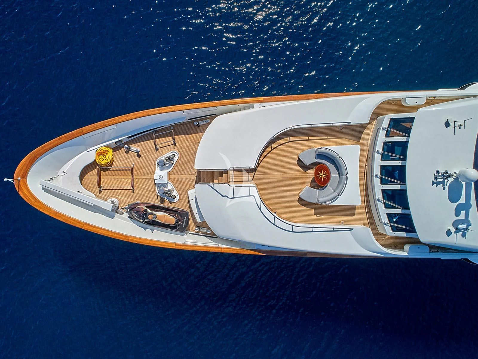 a satellite in space aboard ALEXANDRA Yacht for Charter