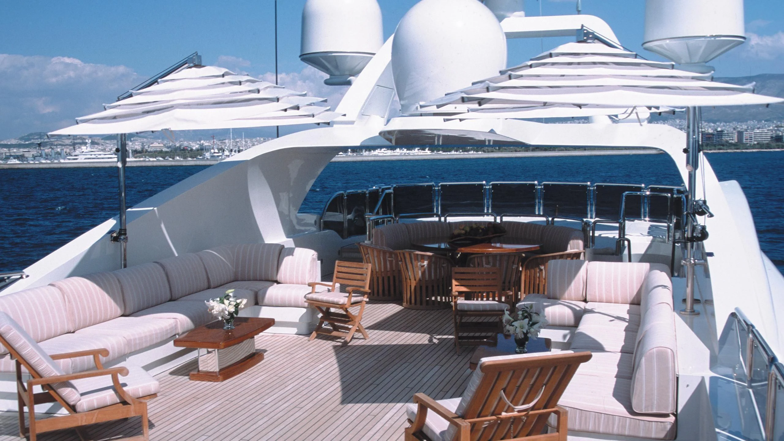 a boat on the water aboard ALEXANDRA Yacht for Charter
