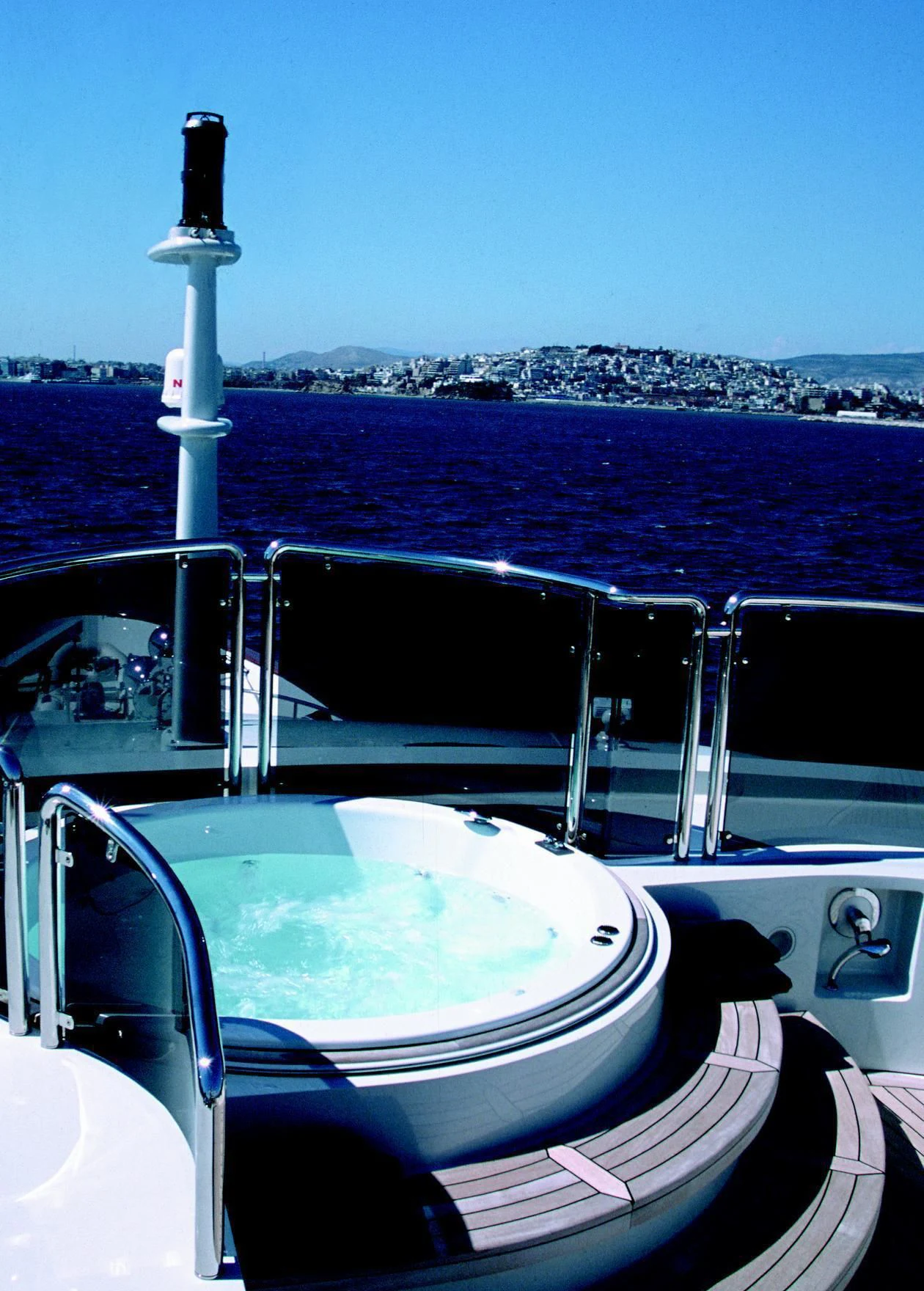 a boat on the water aboard ALEXANDRA Yacht for Charter