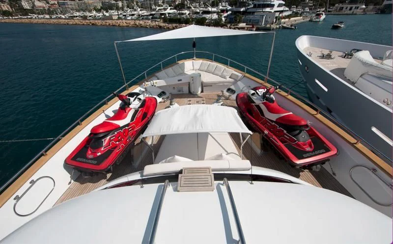 a boat on the water aboard TUSCAN SUN Yacht for Charter