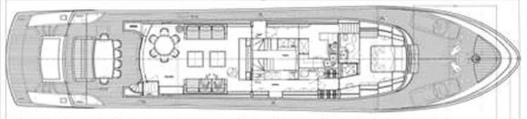 a close-up of a car aboard TUSCAN SUN Yacht for Charter