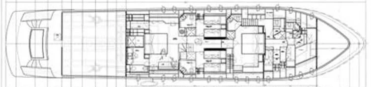 diagram, engineering drawing aboard TUSCAN SUN Yacht for Charter