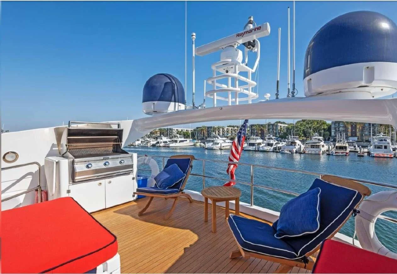 a boat on the water aboard QUANTUM Yacht for Sale