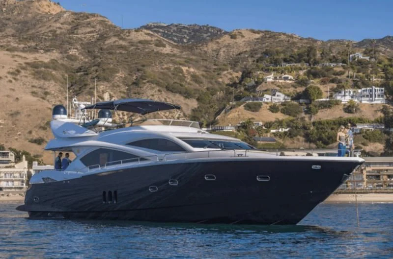 a boat in the water aboard QUANTUM Yacht for Sale