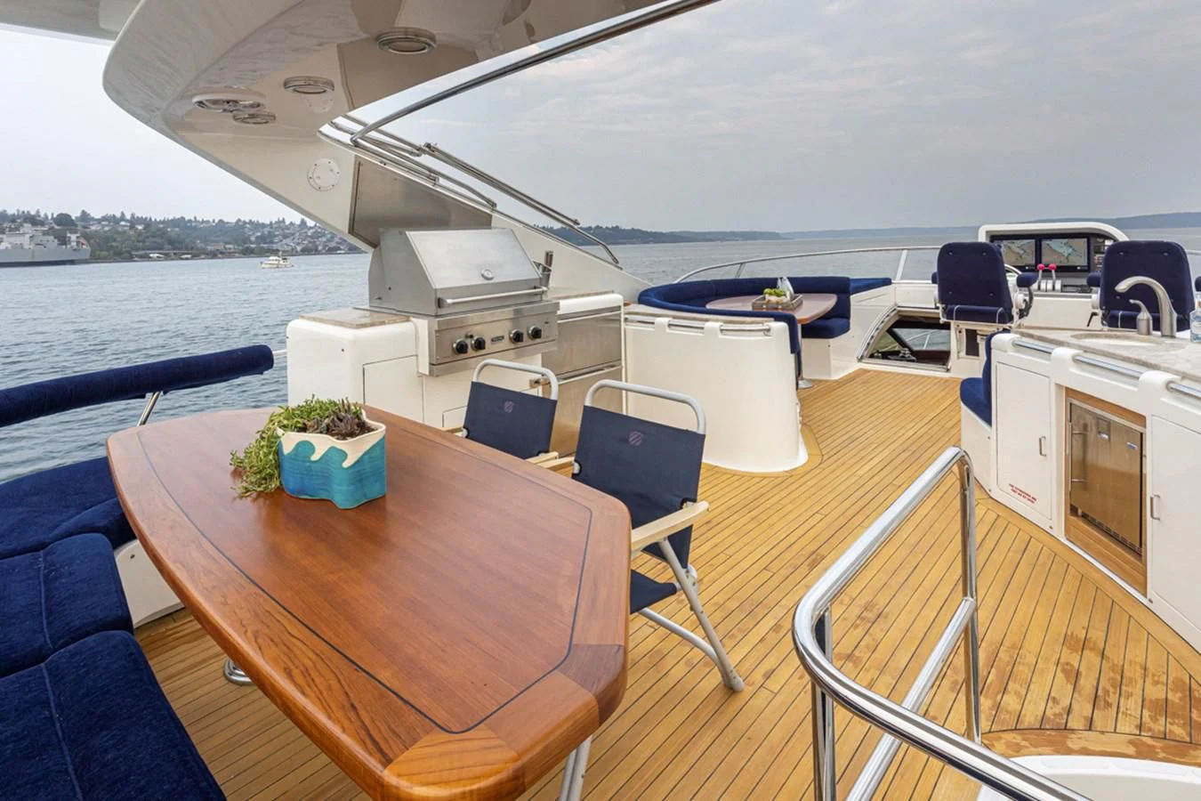 a boat on the water aboard UNDAUNTED Yacht for Sale