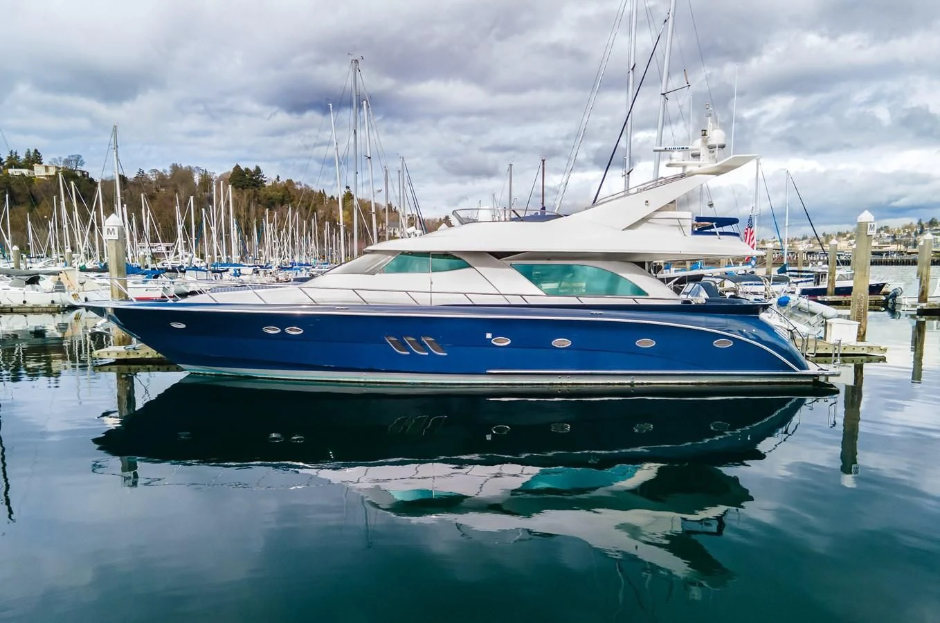 a boat in the water aboard UNDAUNTED Yacht for Sale