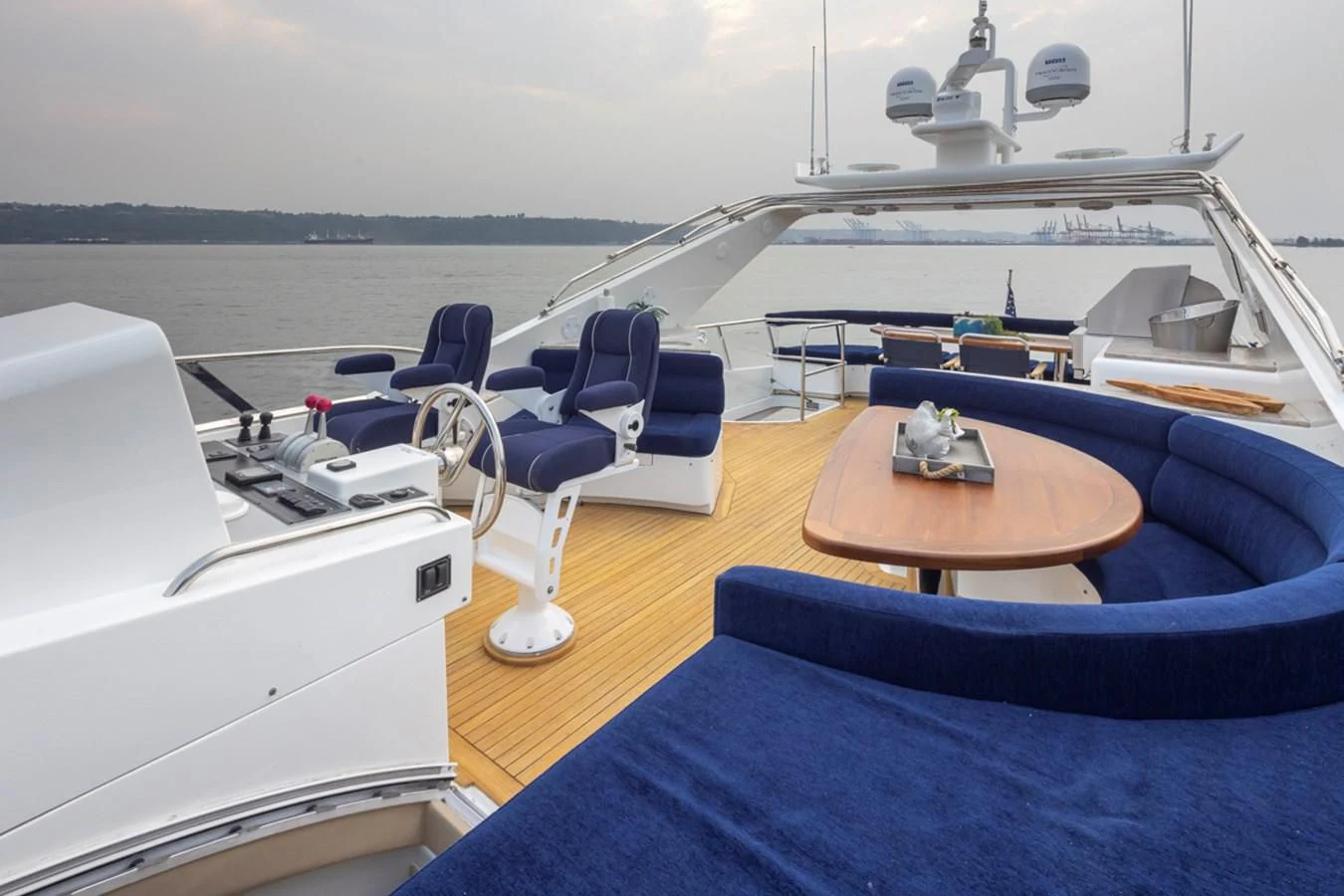 a boat on the water aboard UNDAUNTED Yacht for Sale