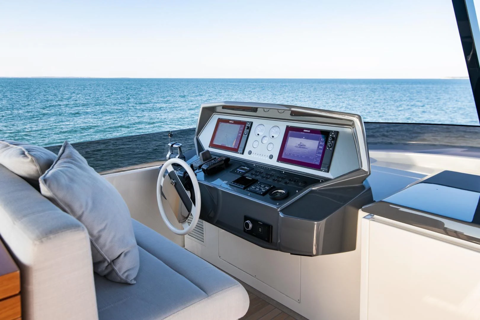 a boat with a gps system aboard ISLA MARIE Yacht for Sale
