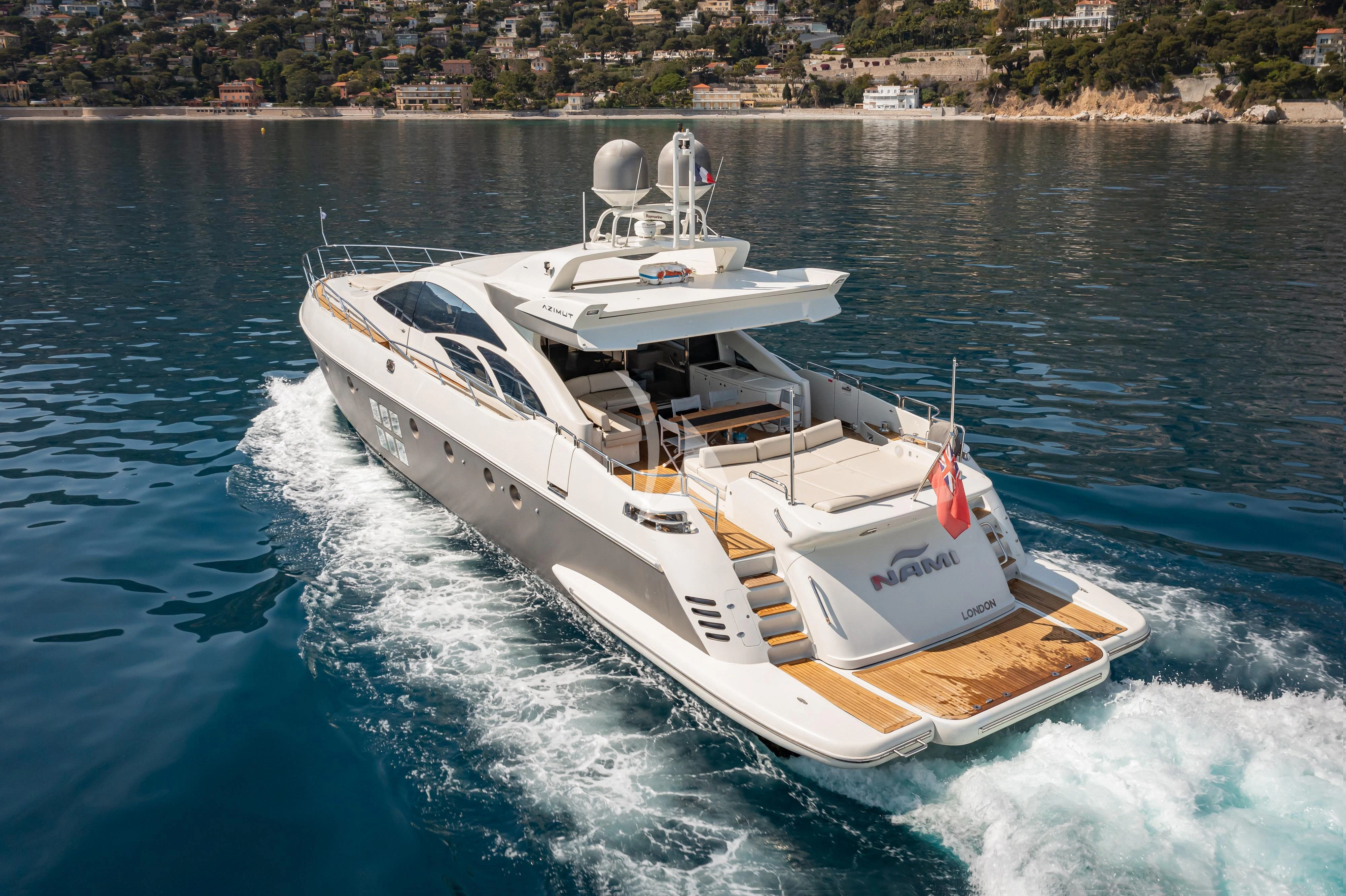 a boat on the water aboard NAMI Yacht for Sale