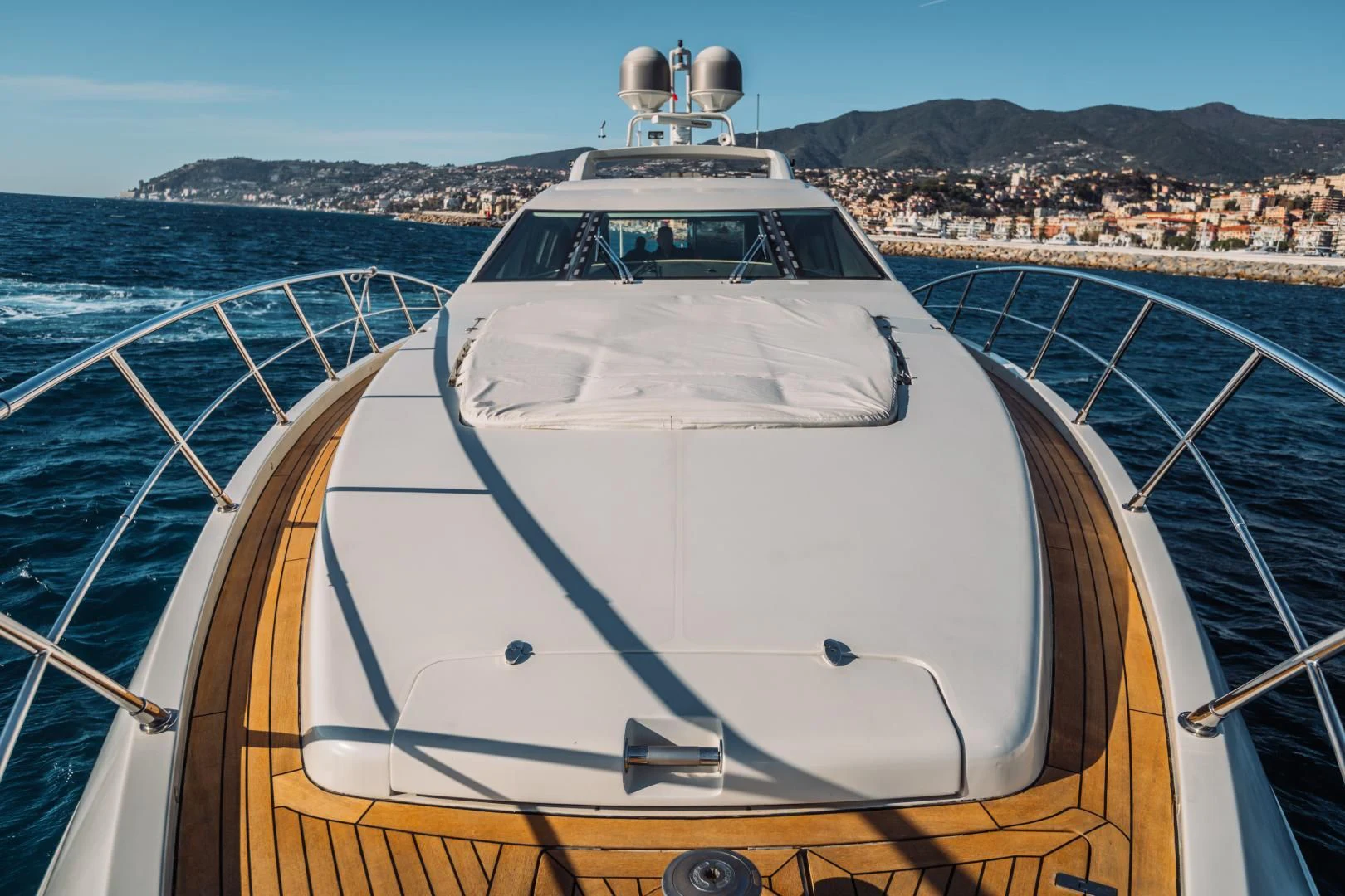 a boat on a river aboard NAMI Yacht for Sale