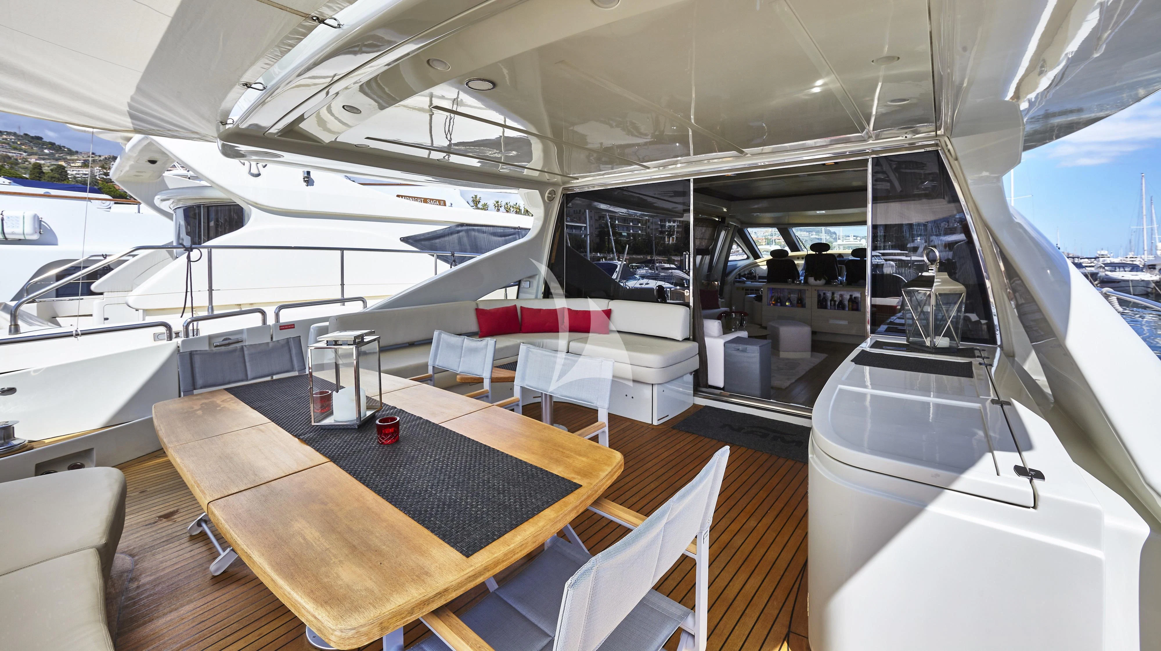 a cockpit of a plane aboard NAMI Yacht for Sale