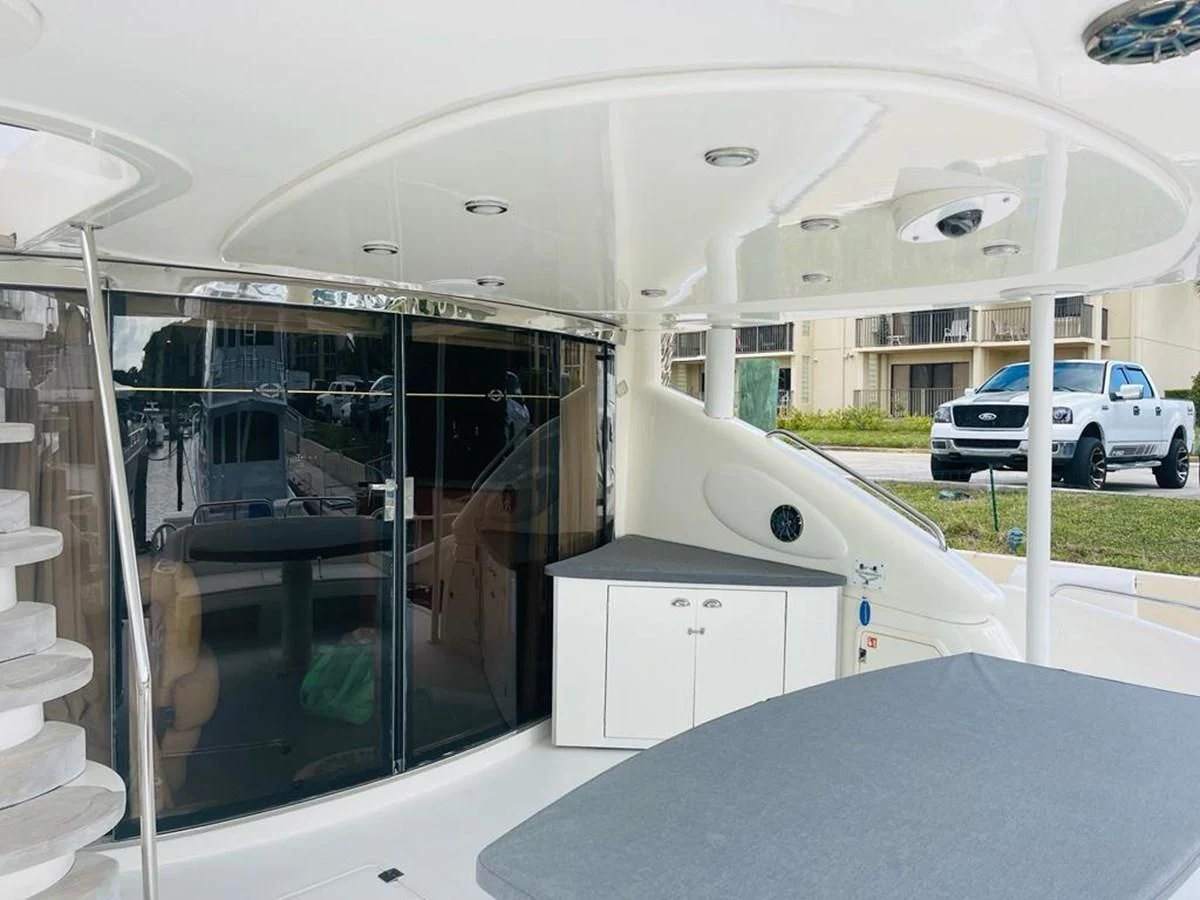a boat with a door open aboard LADY ESTHER Yacht for Sale