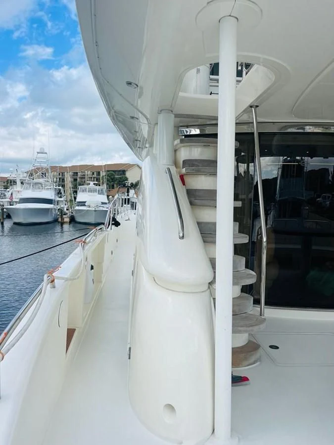 a large white machine on a boat aboard LADY ESTHER Yacht for Sale