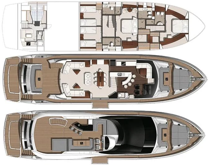 diagram, engineering drawing aboard BLUE INFINITY Yacht for Sale