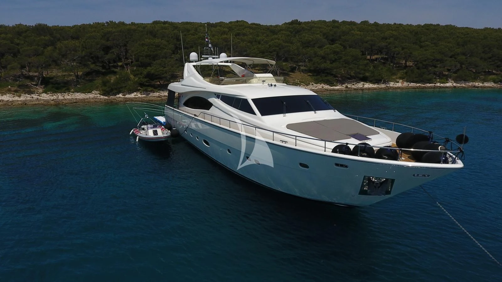 a boat on the water aboard MISS KATARIINA Yacht for Sale