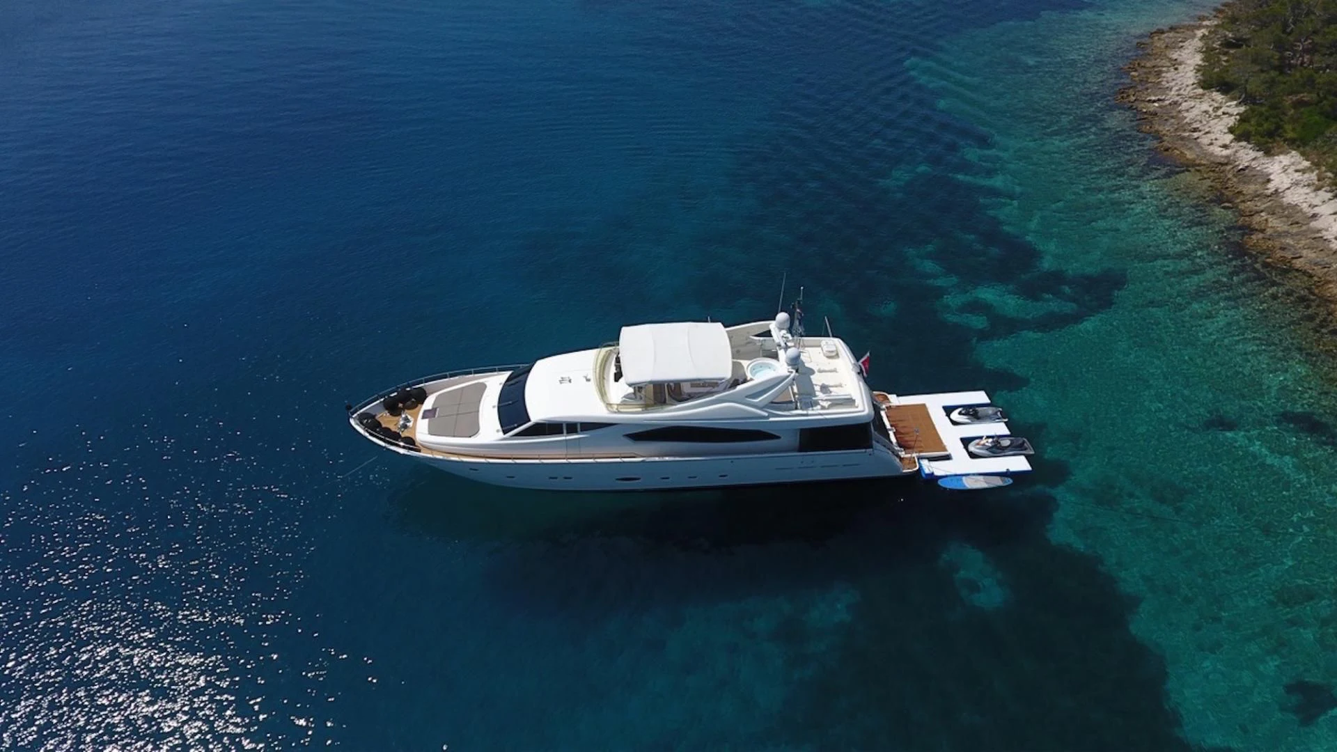 a boat on the water aboard MISS KATARIINA Yacht for Sale