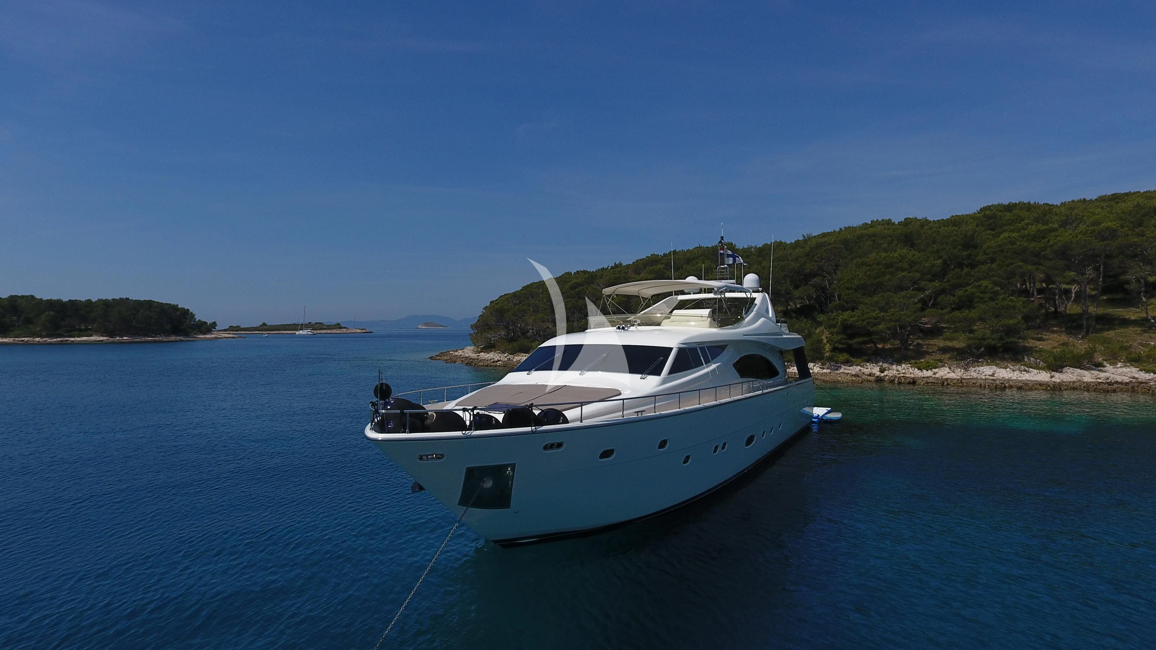 a boat in the water aboard MISS KATARIINA Yacht for Sale