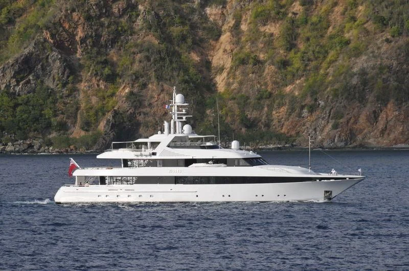a boat on the water aboard KISSES Yacht for Sale
