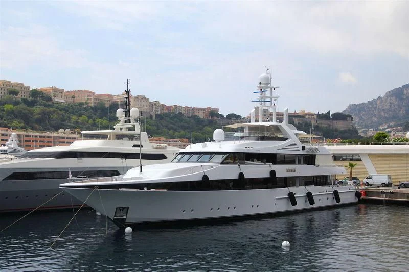 a couple of boats docked aboard KISSES Yacht for Sale
