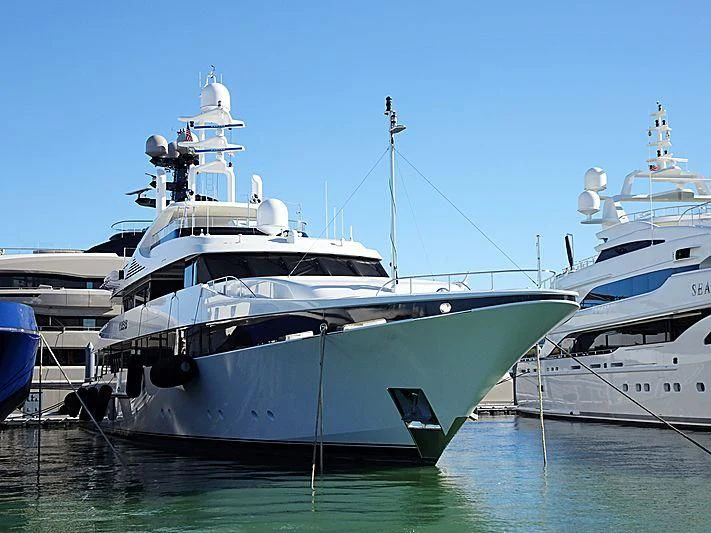 a few boats in the water aboard KISSES Yacht for Sale