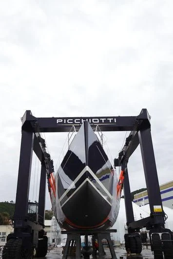 a large black and white football ball aboard DAHLAK Yacht for Sale