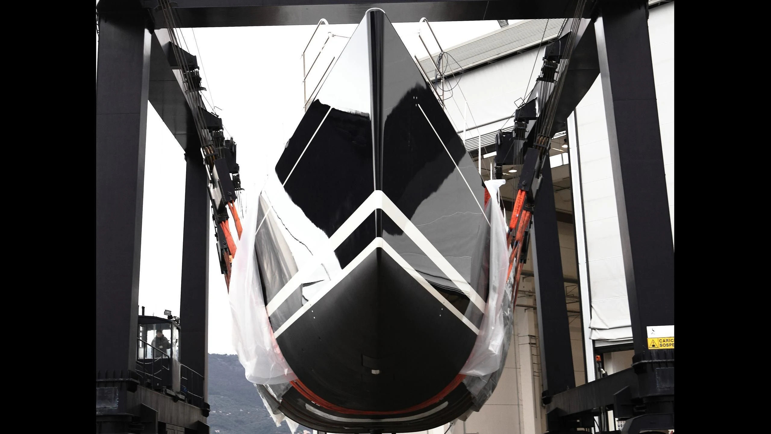 a large ship sailing on the water aboard DAHLAK Yacht for Sale