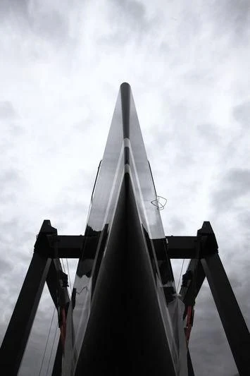 a large white satellite dish aboard DAHLAK Yacht for Sale