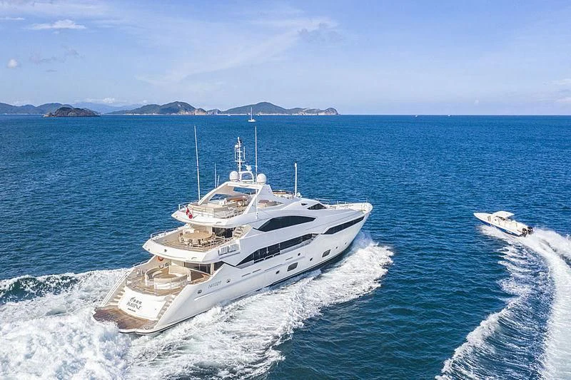 a boat on the water aboard THE DOGS Yacht for Sale
