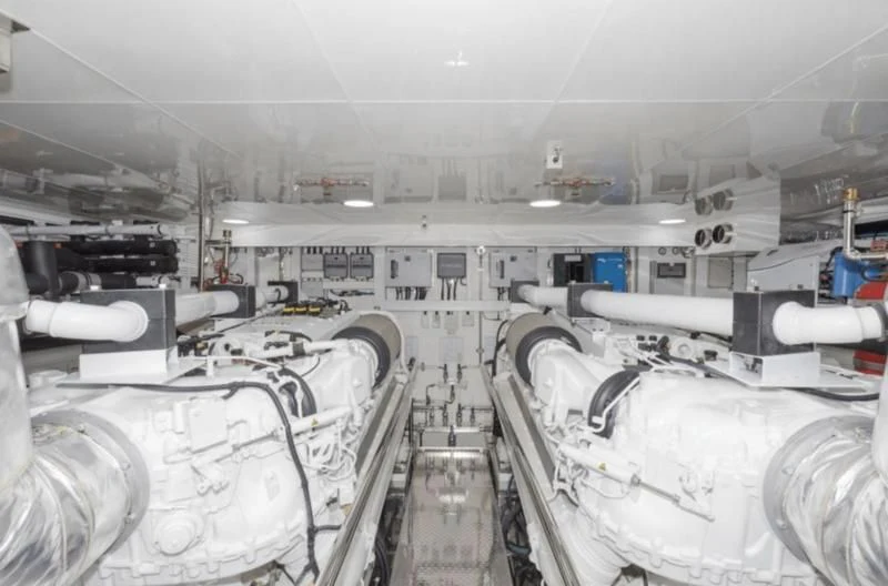 a room full of machines aboard FAR NIENTE Yacht for Sale