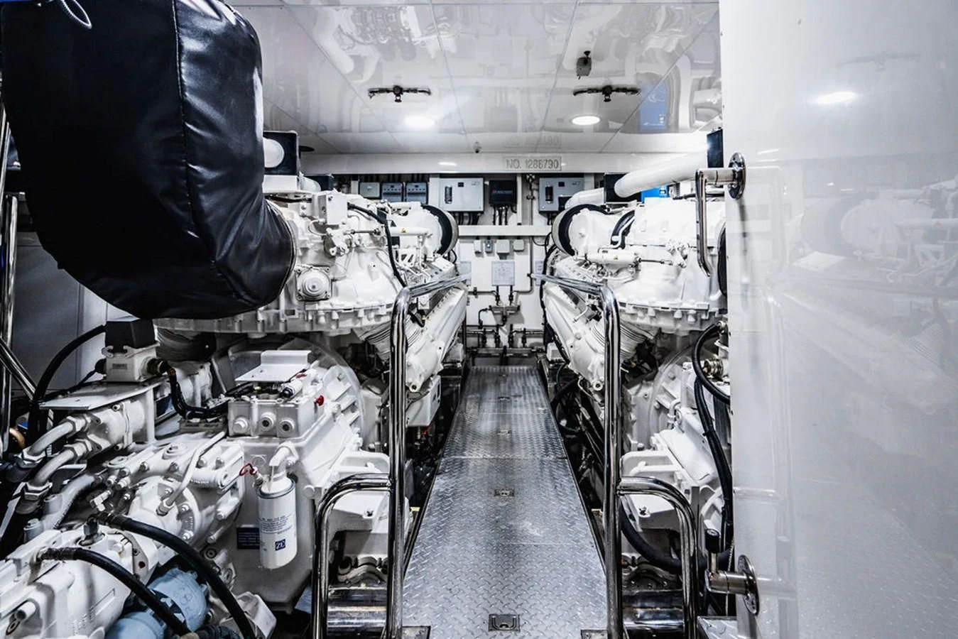a room full of equipment aboard FAR NIENTE Yacht for Sale