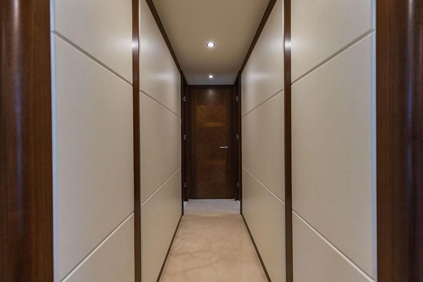 a bathroom with a shower unit aboard FAR NIENTE Yacht for Sale