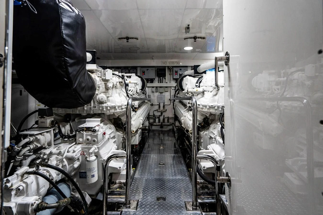 a room full of machinery aboard FAR NIENTE Yacht for Sale